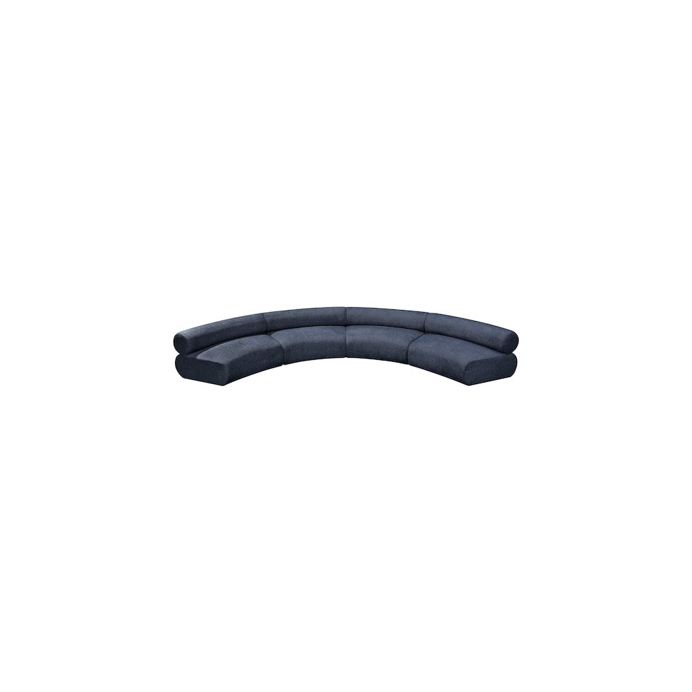 Bale Navy Chenille Fabric Modular Sofa