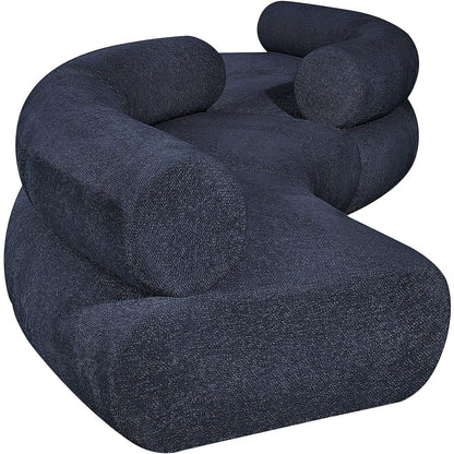Bale Navy Chenille Fabric Modular Sofa