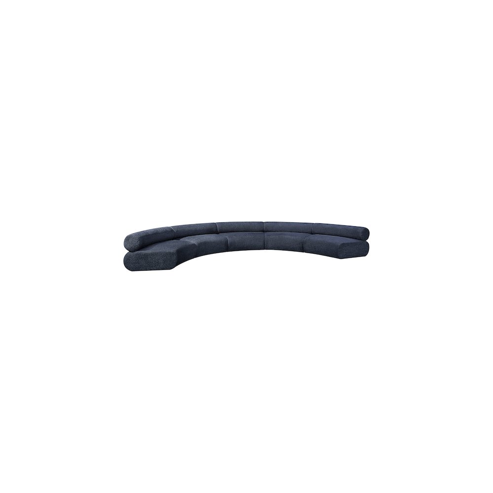 Bale Navy Chenille Fabric Modular Sofa