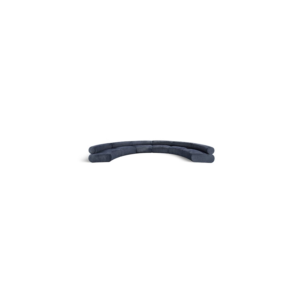 Bale Navy Chenille Fabric Modular Sofa