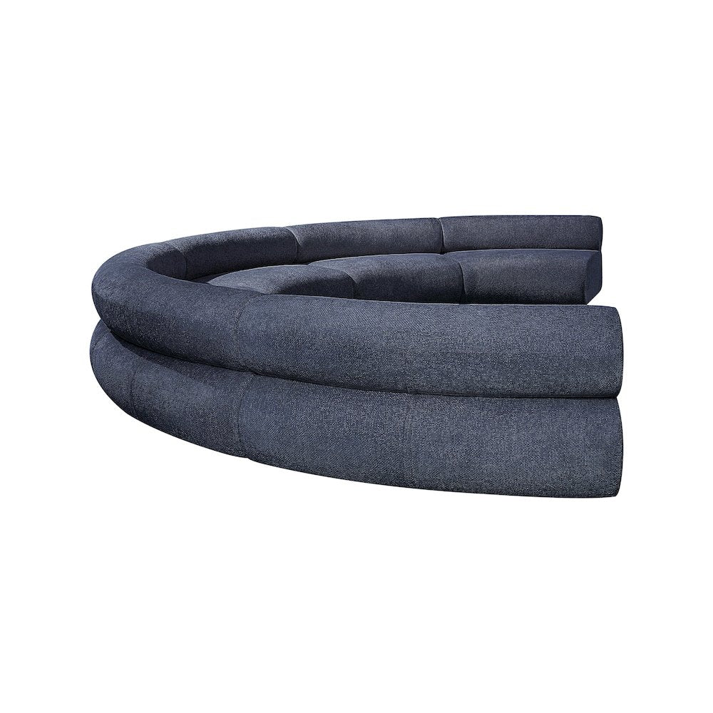 Bale Navy Chenille Fabric Modular Sofa