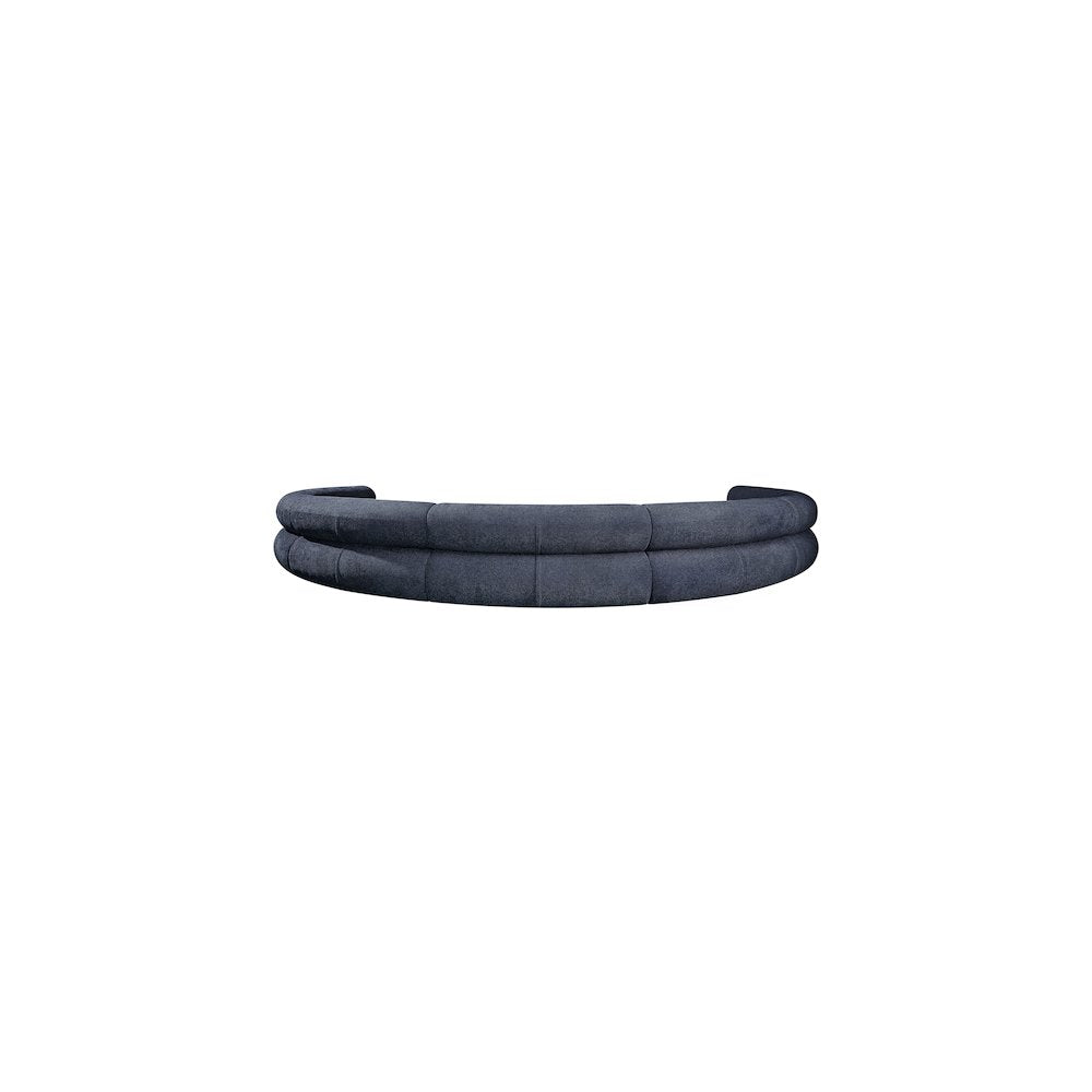 Bale Navy Chenille Fabric Modular Sofa