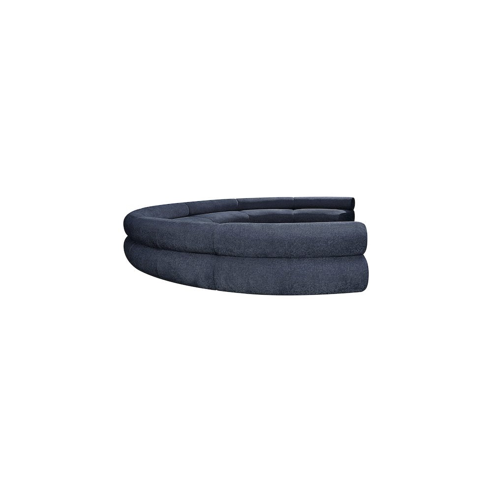 Bale Navy Chenille Fabric Modular Sofa