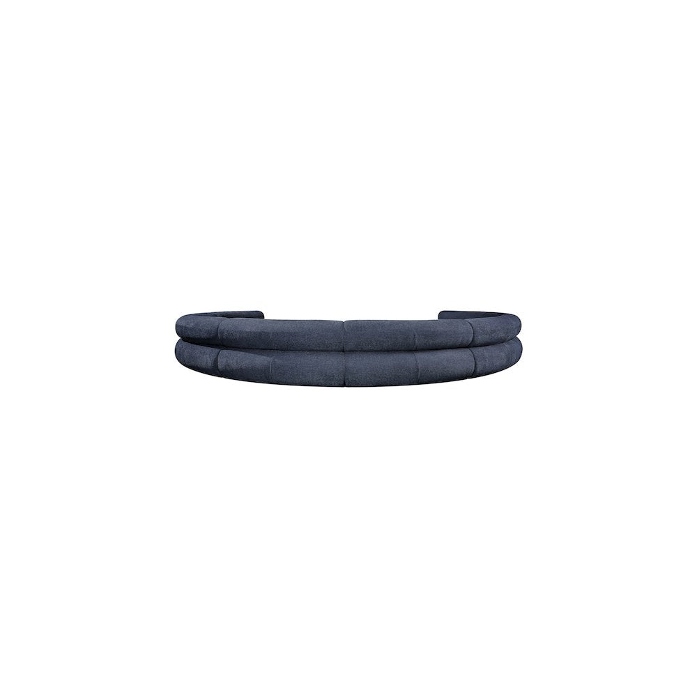 Bale Navy Chenille Fabric Modular Sofa