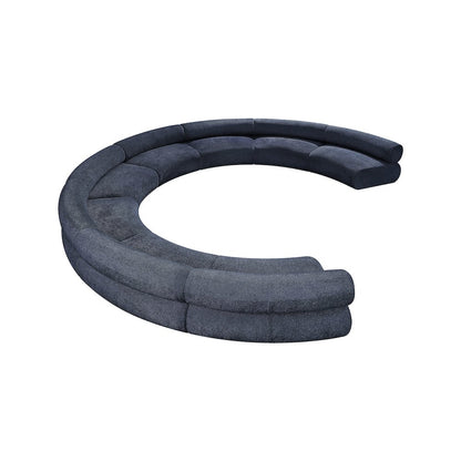 Bale Navy Chenille Fabric Modular Sofa