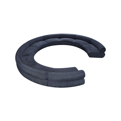 Bale Navy Chenille Fabric Modular Sofa