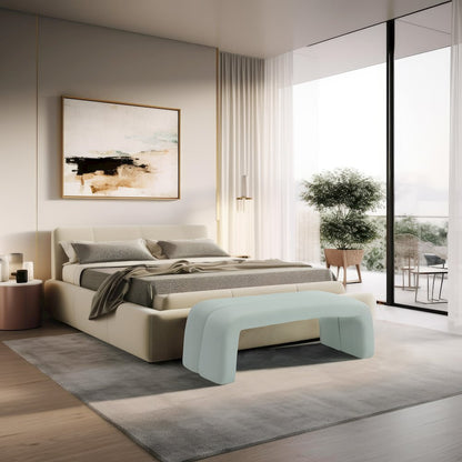 Arc Mint Vegan Leather Bench