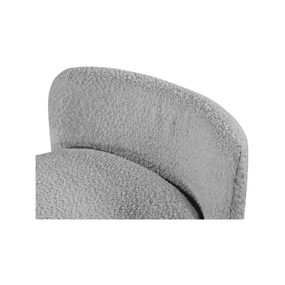 Peyton Grey Boucle Fabric Bench