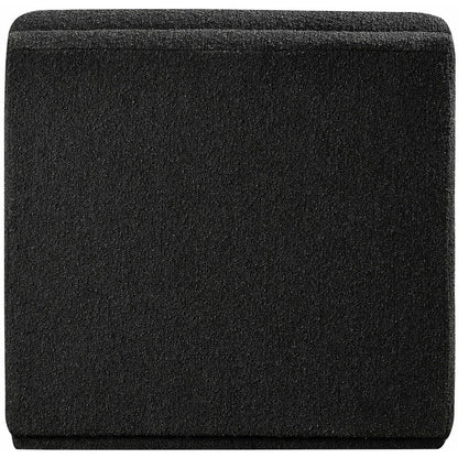 Ollie Black Boucle Fabric Armless