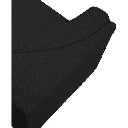 Ollie Black Boucle Fabric Corner