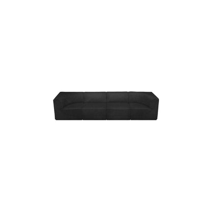 Ollie Black Boucle Fabric Modular Sofa