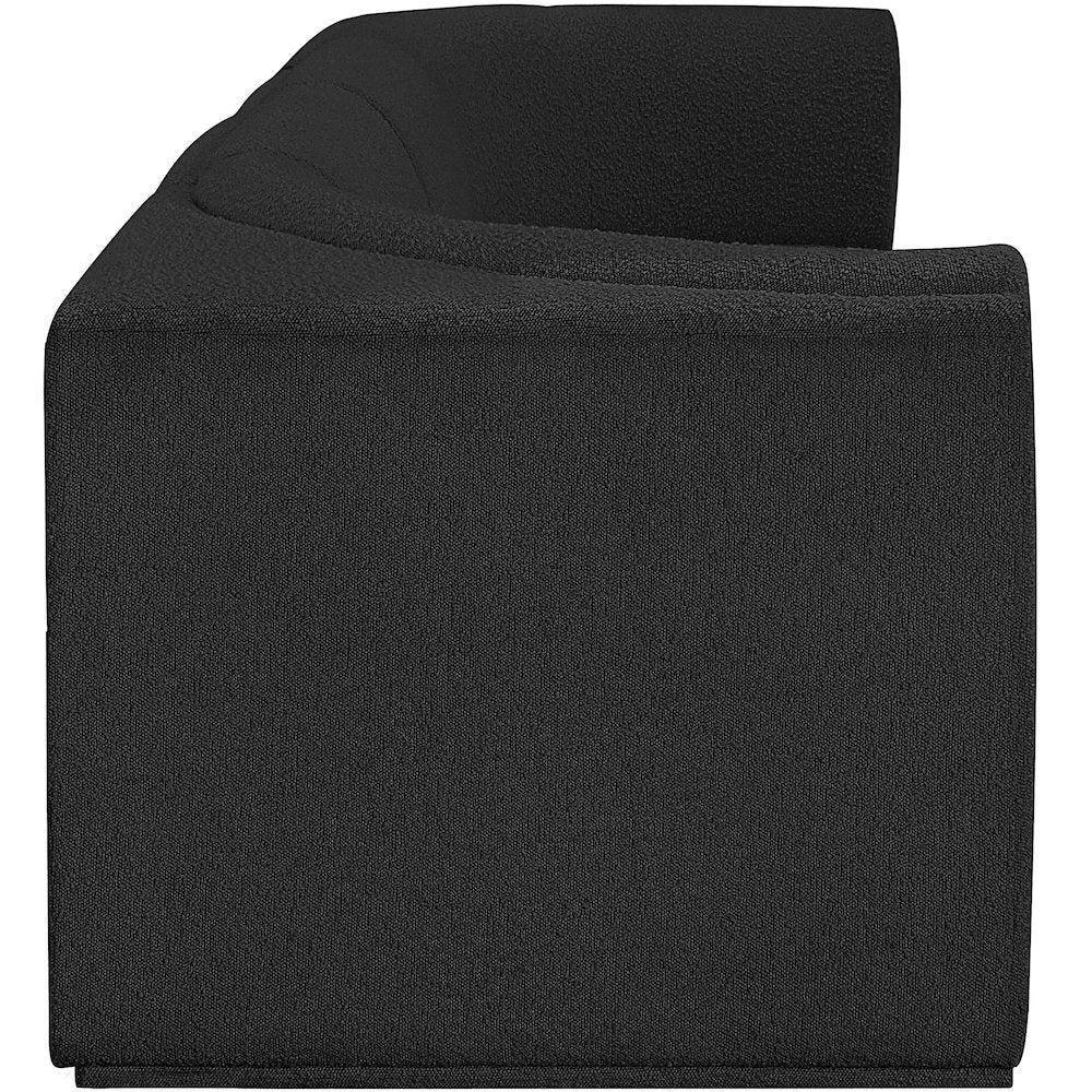 Ollie Black Boucle Fabric Modular Sofa