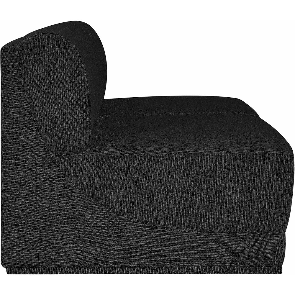 Ollie Black Boucle Fabric Modular Sofa