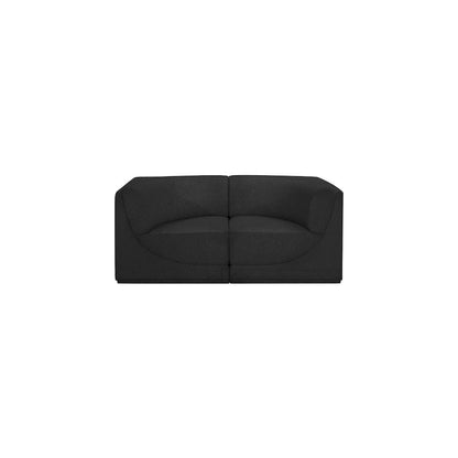 Ollie Black Boucle Fabric Modular Sofa