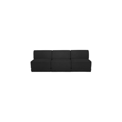 Ollie Black Boucle Fabric Modular Sofa