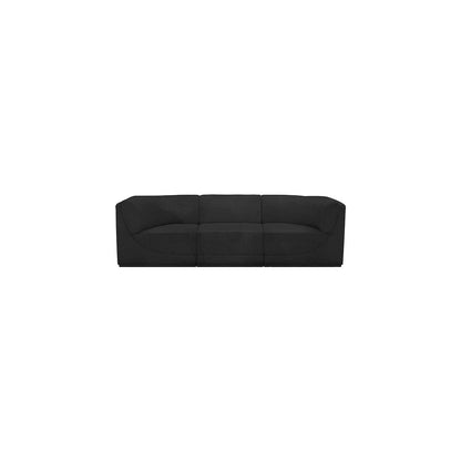 Ollie Black Boucle Fabric Modular Sofa