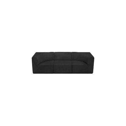 Ollie Black Boucle Fabric Modular Sofa