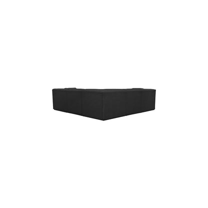 Ollie Black Boucle Fabric Modular Sectional