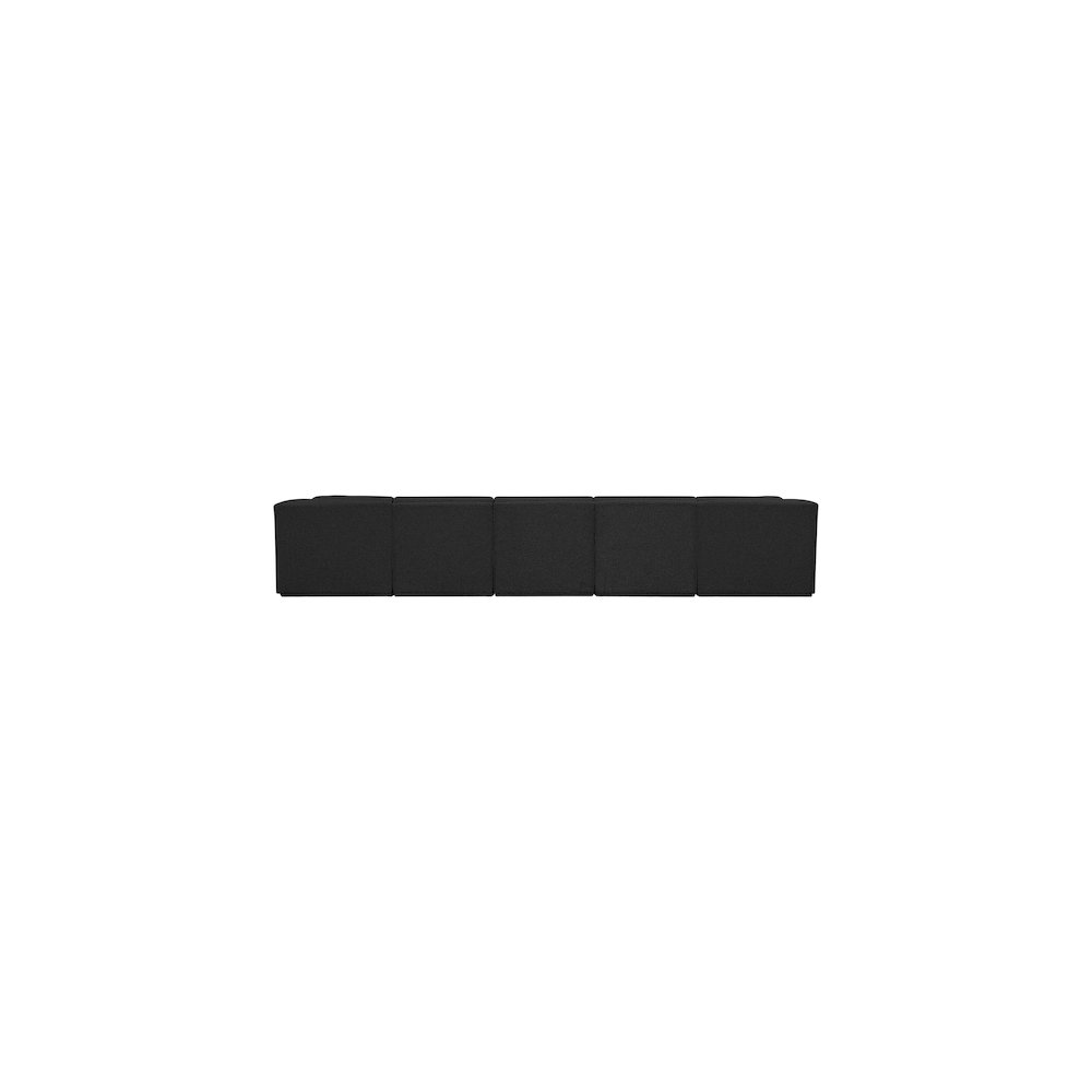 Ollie Black Boucle Fabric Modular Sectional