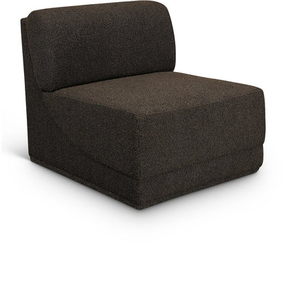 Ollie Brown Boucle Fabric Armless