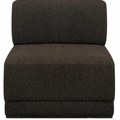 Ollie Brown Boucle Fabric Armless