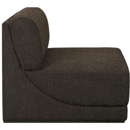 Ollie Brown Boucle Fabric Armless