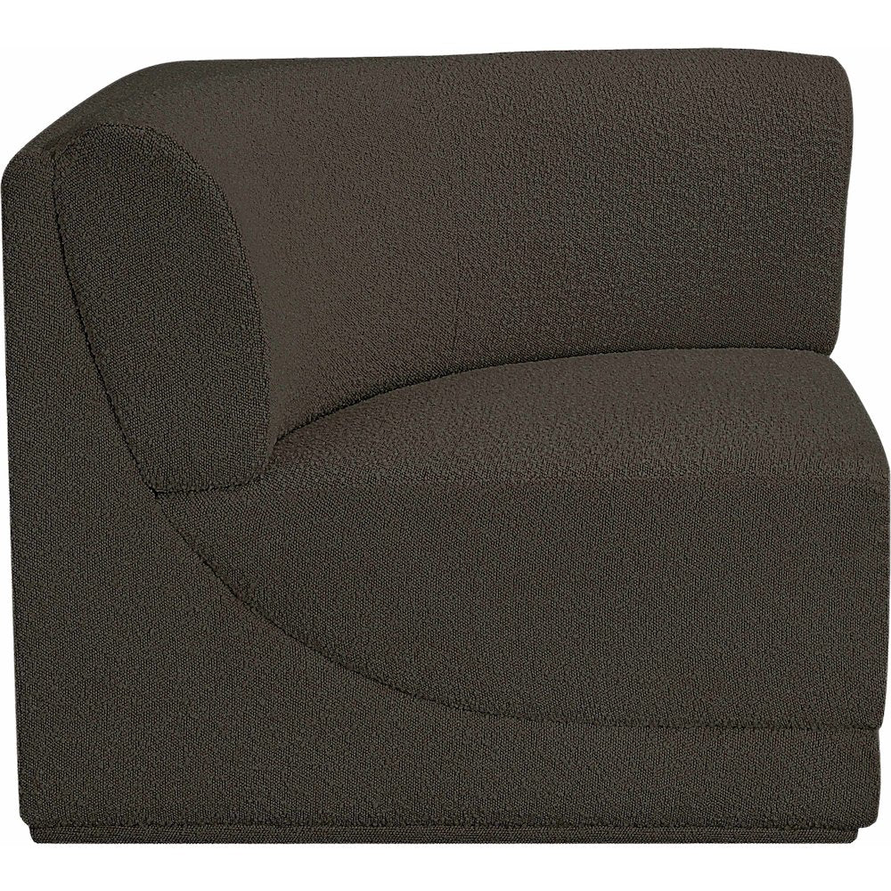 Ollie Brown Boucle Fabric Corner