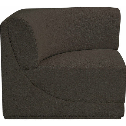 Ollie Brown Boucle Fabric Corner