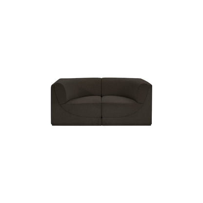 Ollie Brown Boucle Fabric Modular Sofa