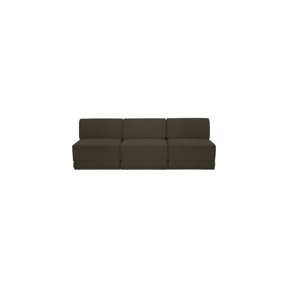 Ollie Brown Boucle Fabric Modular Sofa