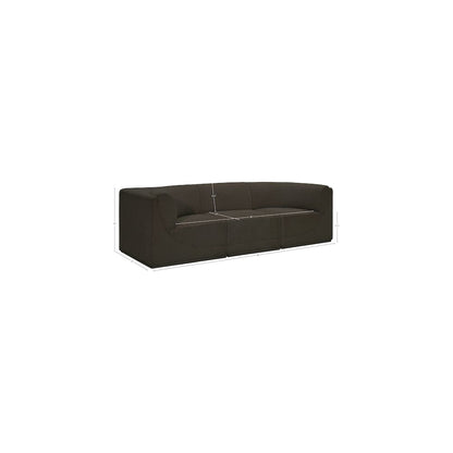 Ollie Brown Boucle Fabric Modular Sofa