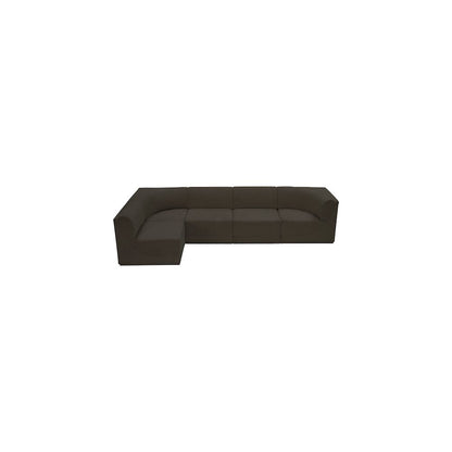 Ollie Brown Boucle Fabric Modular Sectional