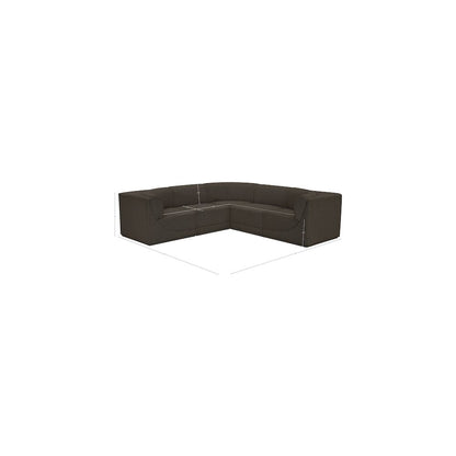 Ollie Brown Boucle Fabric Modular Sectional