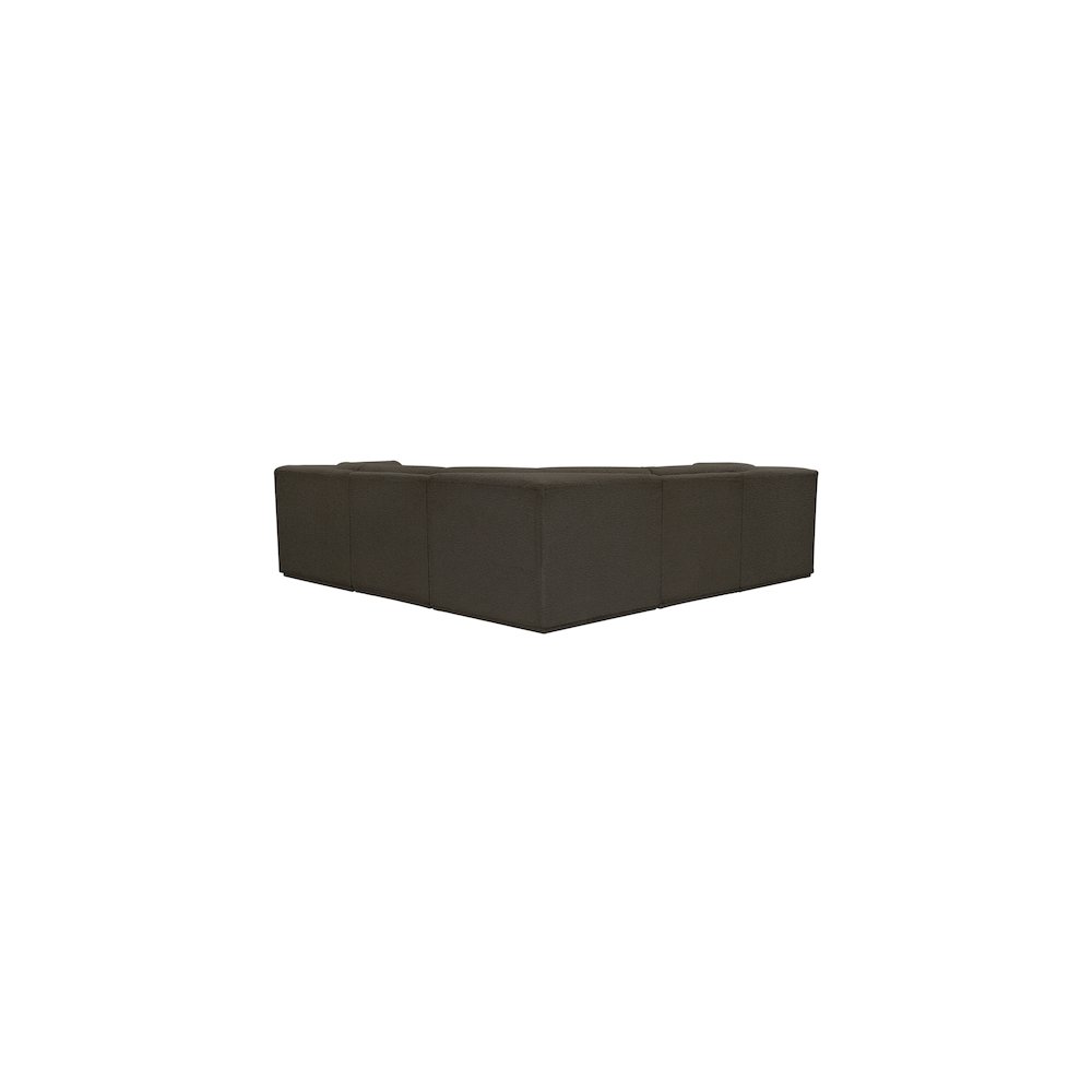 Ollie Brown Boucle Fabric Modular Sectional