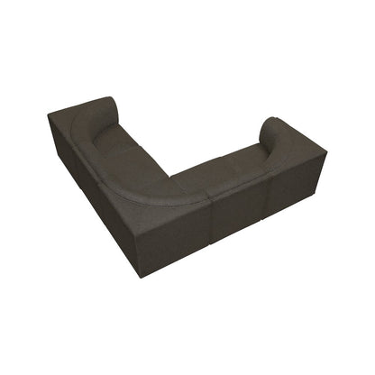 Ollie Brown Boucle Fabric Modular Sectional