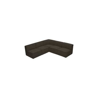 Ollie Brown Boucle Fabric Modular Sectional