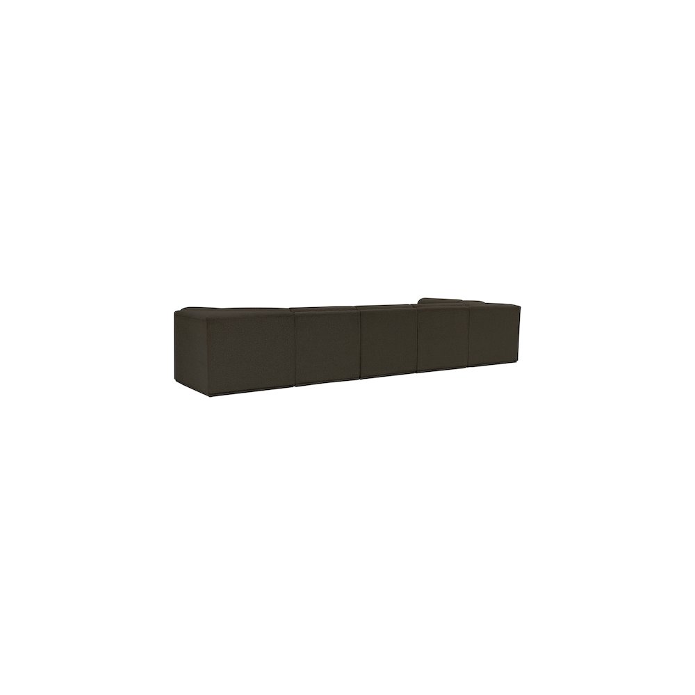 Ollie Brown Boucle Fabric Modular Sectional
