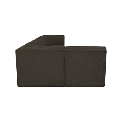 Ollie Brown Boucle Fabric Modular Sectional