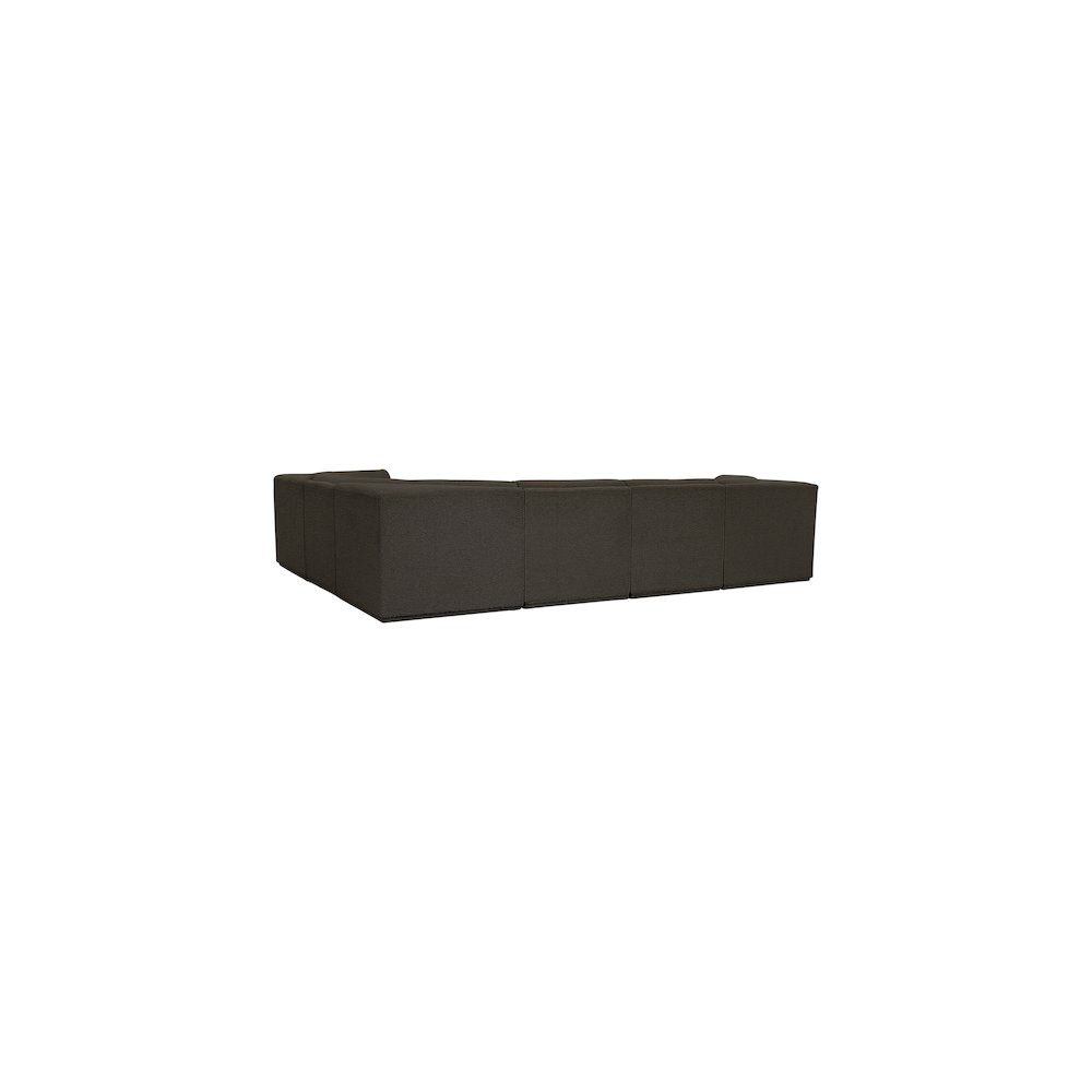 Ollie Brown Boucle Fabric Modular Sectional