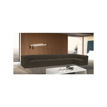 Ollie Brown Boucle Fabric Modular Sectional
