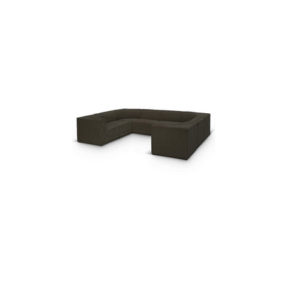 Ollie Brown Boucle Fabric Modular Sectional