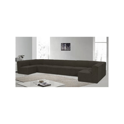 Ollie Brown Boucle Fabric Modular Sectional
