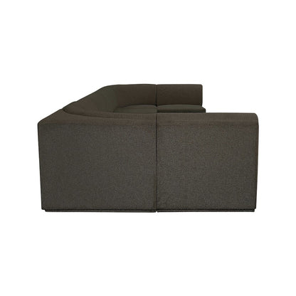 Ollie Brown Boucle Fabric Modular Sectional