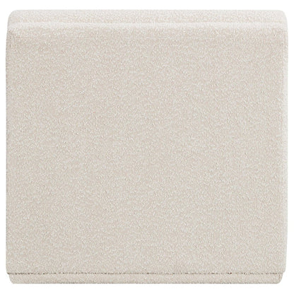 Ollie Cream Boucle Fabric Armless