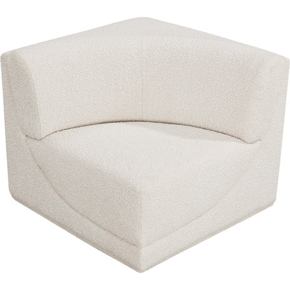 Ollie Cream Boucle Fabric Corner