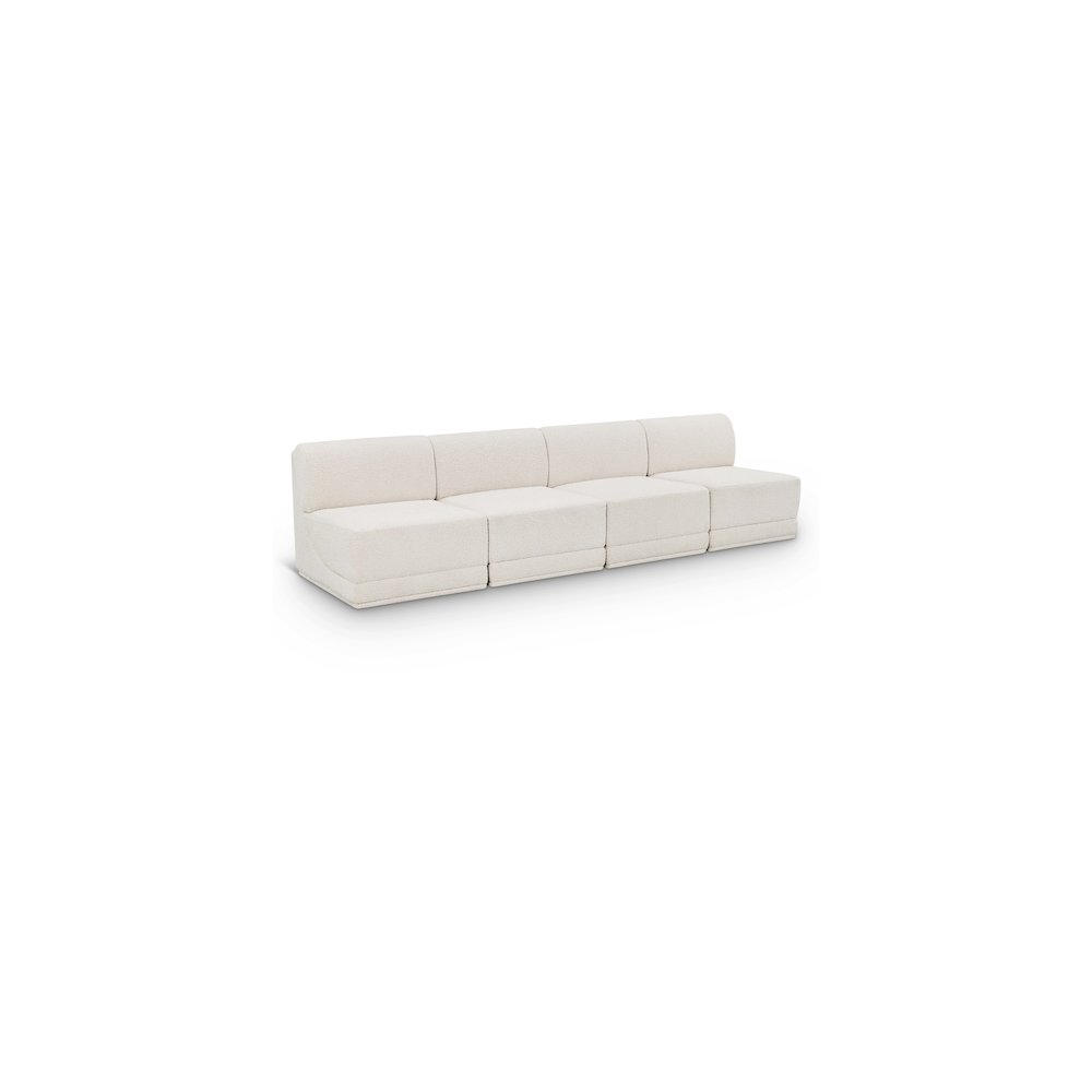 Ollie Cream Boucle Fabric Modular Sofa