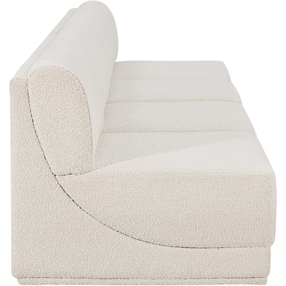 Ollie Cream Boucle Fabric Modular Sofa
