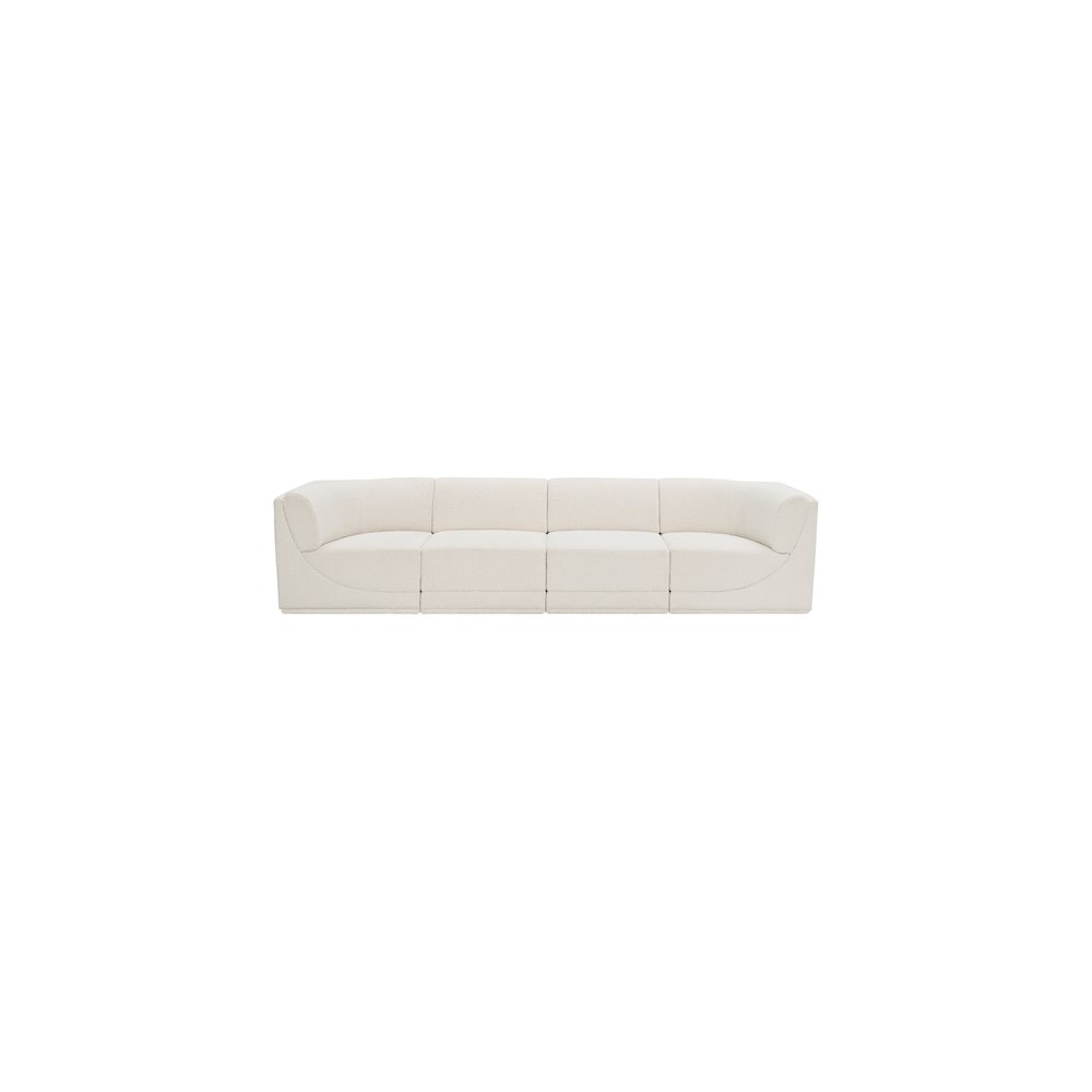 Ollie Cream Boucle Fabric Modular Sofa