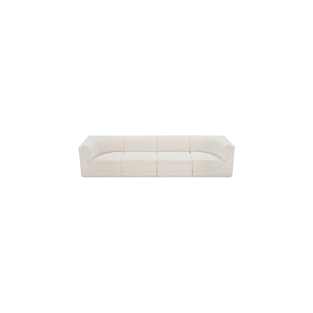 Ollie Cream Boucle Fabric Modular Sofa