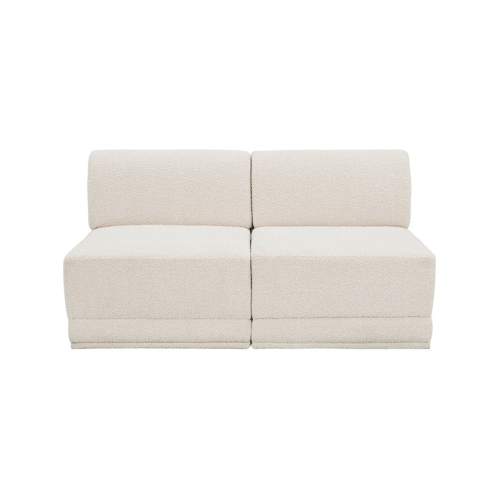 Ollie Cream Boucle Fabric Modular Sofa